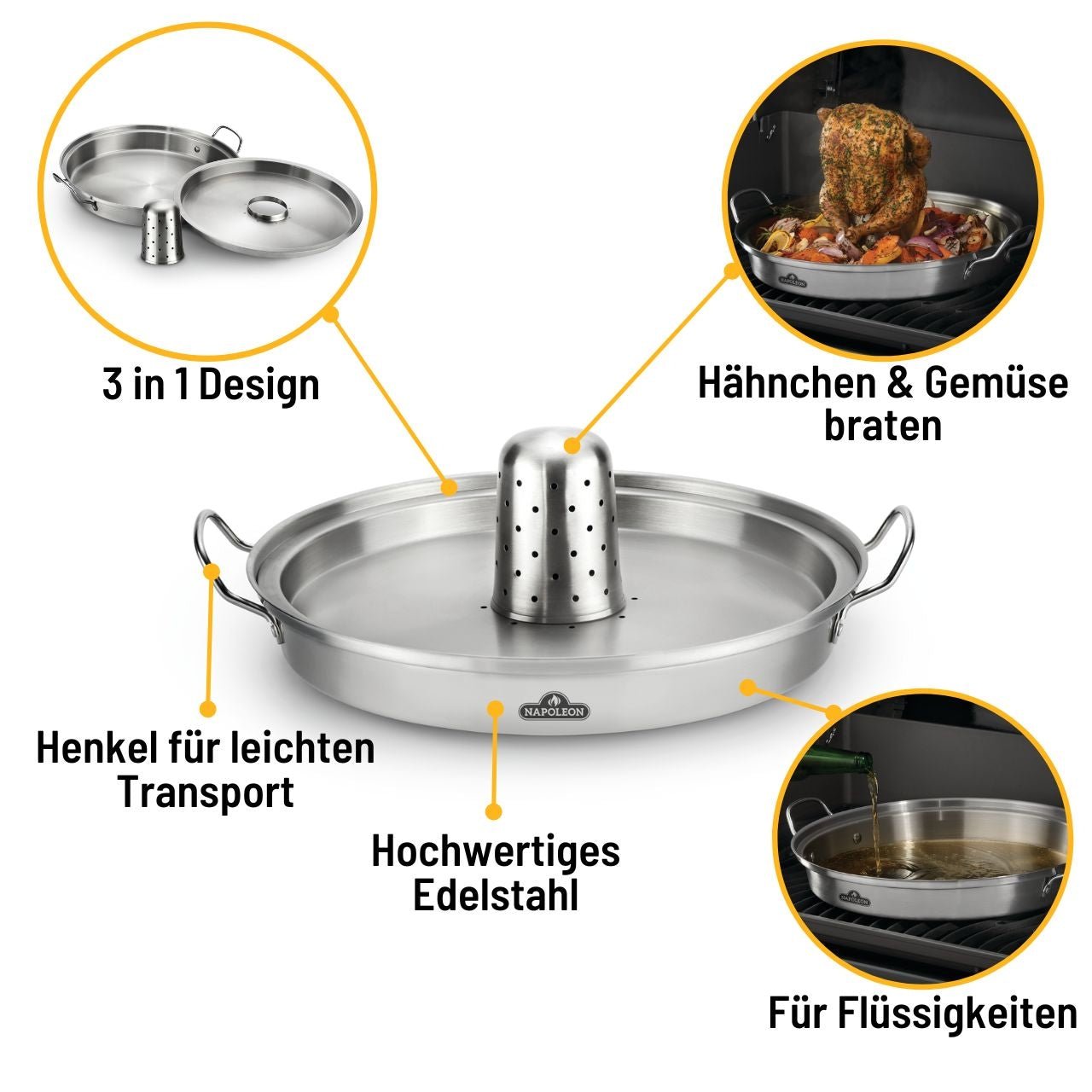 Napoleon PRO Edelstahl Hähnchen - Halterung - grillstarshop.comNapoleon PRO Edelstahl Hähnchen - HalterungNapoleongrillstarshop.com560670629162560674