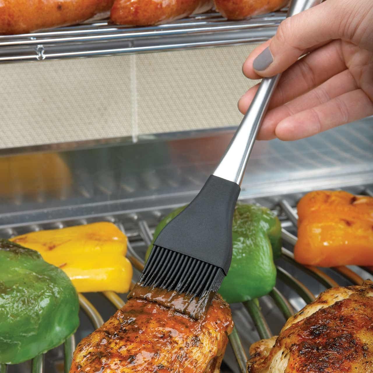 Napoleon PRO Edelstahl Pinsel mit Silikonborsten - grillstarshop.comNapoleon PRO Edelstahl Pinsel mit SilikonborstenNapoleongrillstarshop.com550050629162550057