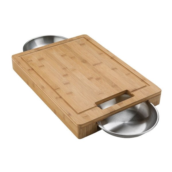 Napoleon PRO Schneidebrett mit 2 Edelstahl Schalen - grillstarshop.comNapoleon PRO Schneidebrett mit 2 Edelstahl SchalenNapoleongrillstarshop.com700120629162700124