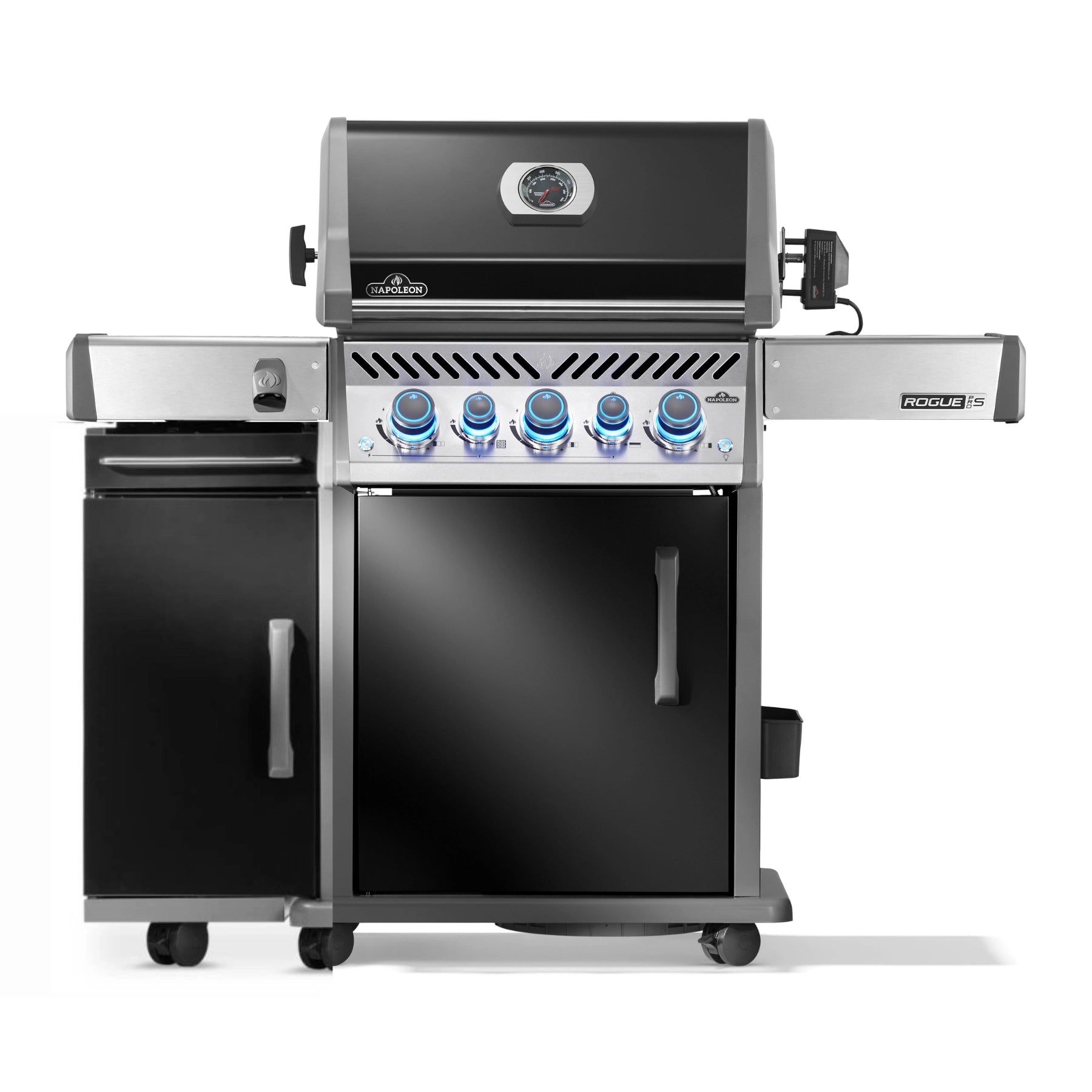 Napoleon Rogue PRO - S 425 mit Gußrosten, Schwarz, inkl. Drehspieß und Seitenschrank - grillstarshop.comNapoleon Rogue PRO - S 425 mit Gußrosten, Schwarz, inkl. Drehspieß und SeitenschrankGrillbundleNapoleongrillstarshop.com