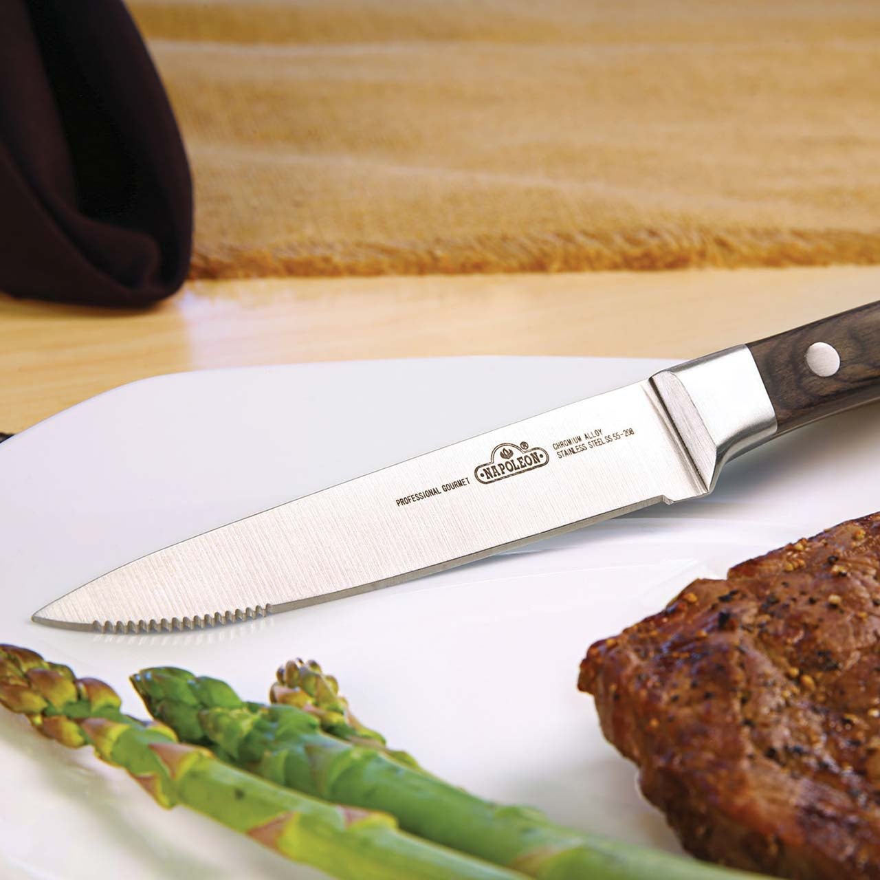 Napoleon Wellenschliff Steak Messer - grillstarshop.comNapoleon Wellenschliff Steak MesserNapoleongrillstarshop.com552080629162552082