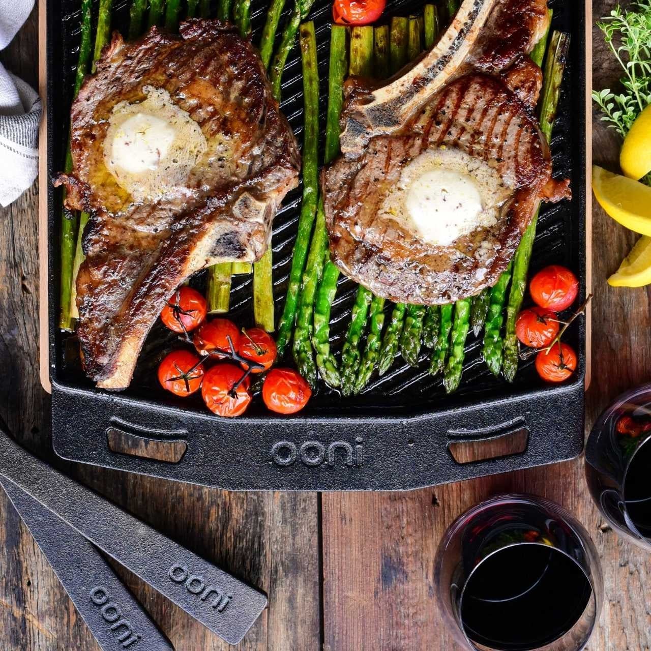 Ooni Gusseisenpfanne - doppelseitige Grizzler - Platte - grillstarshop.comOoni Gusseisenpfanne - doppelseitige Grizzler - PlatteOonigrillstarshop.comUU - P0A0005060568342573