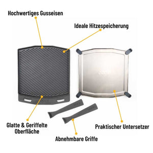 Ooni Gusseisenpfanne - doppelseitige Grizzler - Platte - grillstarshop.comOoni Gusseisenpfanne - doppelseitige Grizzler - PlatteOonigrillstarshop.comUU - P0A0005060568342573
