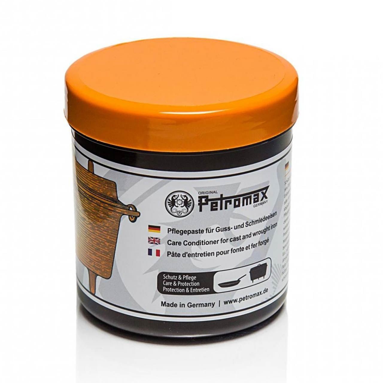 Petromax Einbrenn - und Pflegepaste für Feuertöpfe/Dutch Oven - grillstarshop.comPetromax Einbrenn - und Pflegepaste für Feuertöpfe/Dutch OvenPetromaxgrillstarshop.comft - pflege4250435707098