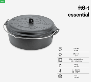 Petromax Feuertopf FT6.0 / 5.5l - Essential Line - grillstarshop.comPetromax Feuertopf FT6.0 / 5.5l - Essential LinePetromaxgrillstarshop.com