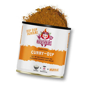 Rock 'n' Rubs Dip Dip Hurra Curry Dip - 140 g - grillstarshop.comRock 'n' Rubs Dip Dip Hurra Curry Dip - 140 gGewürzeRock 'n' Rubsgrillstarshop.com
