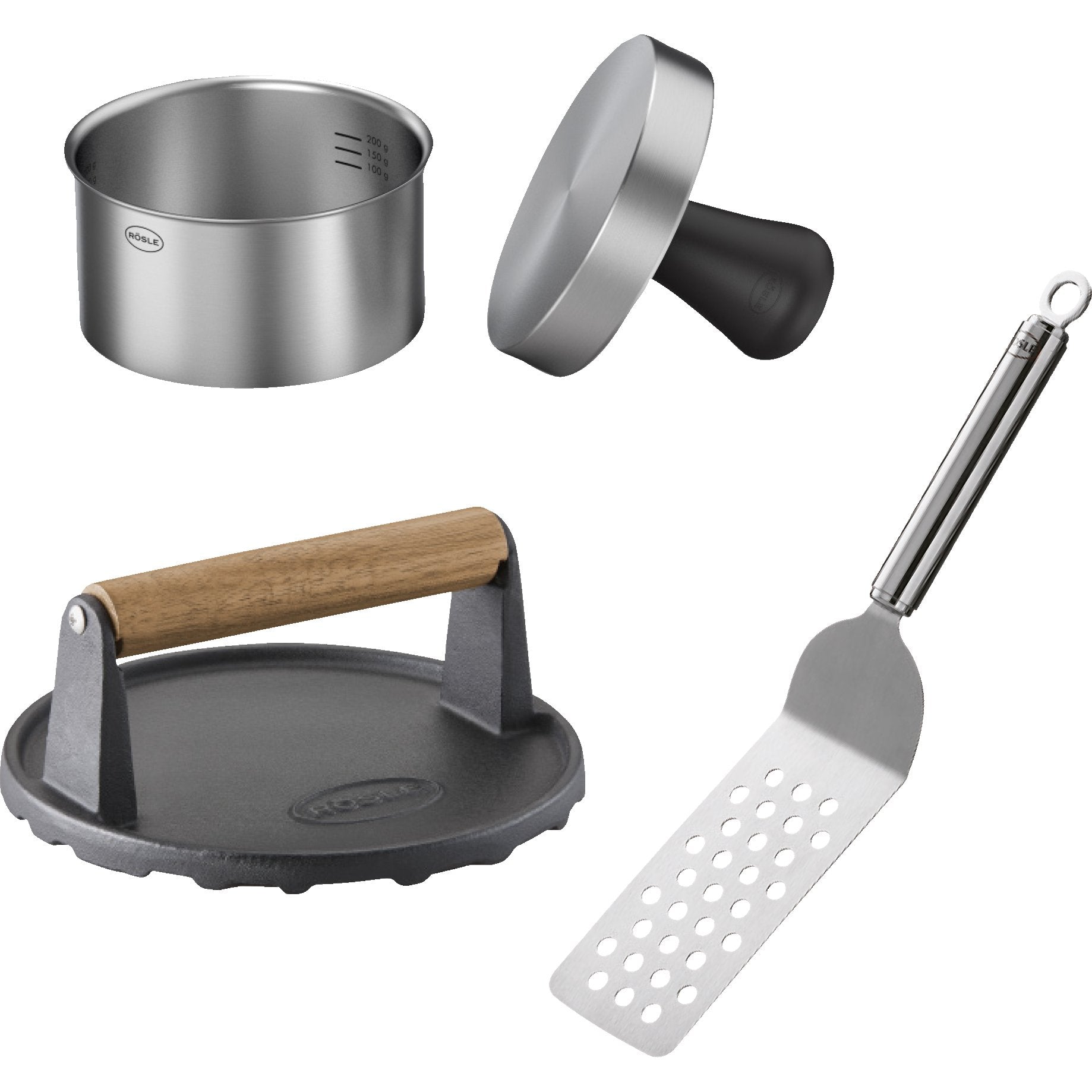 Rösle Barbecue Burger 3er Set - grillstarshop.comRösle Barbecue Burger 3er SetRöslegrillstarshop.com254264004293254269