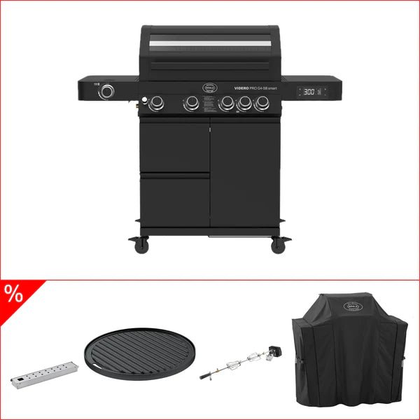 Rösle Videro pro Smart Bundle - mit Grillplatte, Rotisserie, Räucherbox und Abdeckhaube - grillstarshop.comRösle Videro pro Smart Bundle - mit Grillplatte, Rotisserie, Räucherbox und AbdeckhaubeGrillRöslegrillstarshop.com