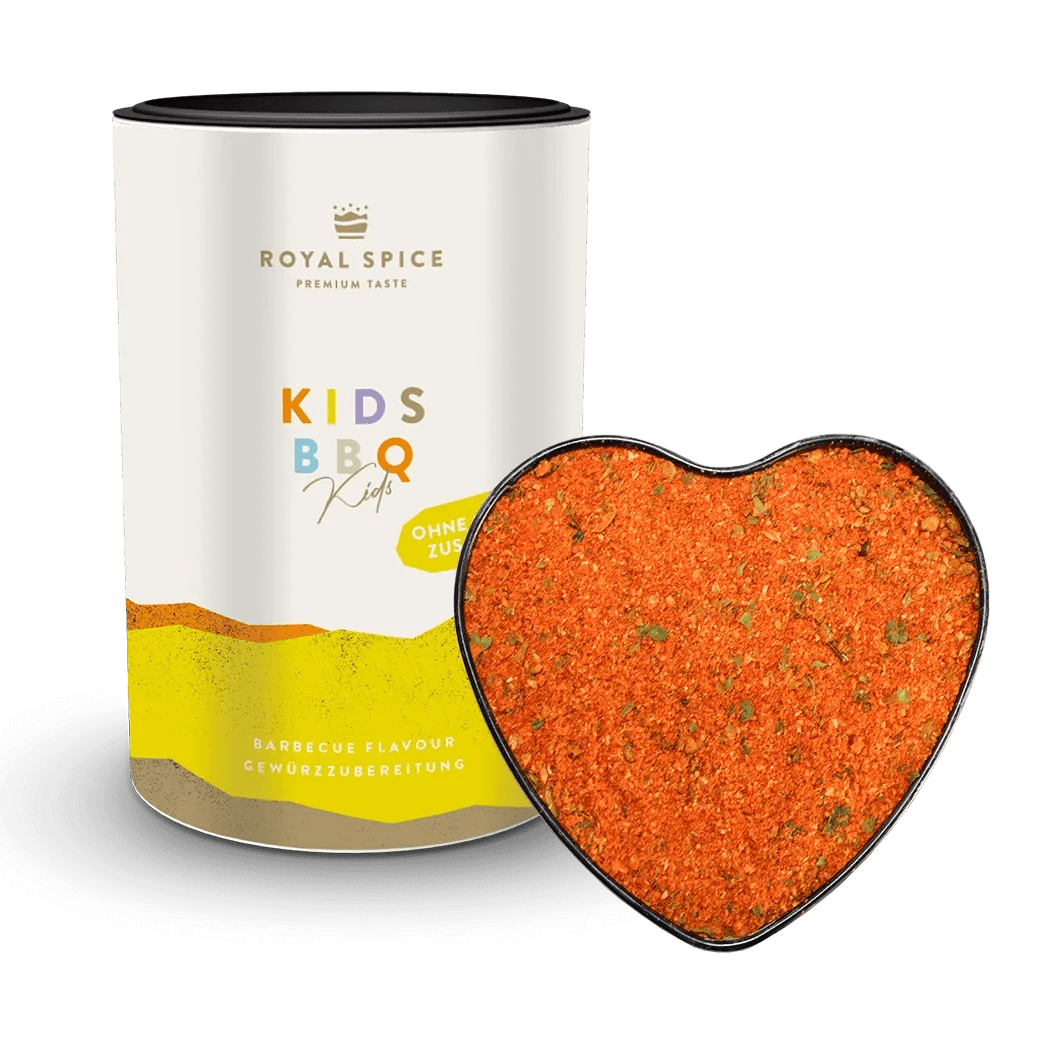Royal Spice Kids BBQ, Rub ohne Schärfe für Kinder, 100g Dose - grillstarshop.comRoyal Spice Kids BBQ, Rub ohne Schärfe für Kinder, 100g DoseGewürzeRoyal Spicegrillstarshop.com