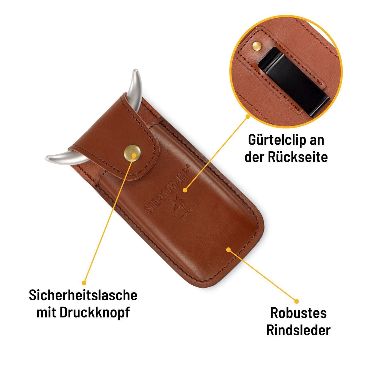 Steak Champ Lederholster für Bull Fork Fleischgabel - grillstarshop.comSteak Champ Lederholster für Bull Fork FleischgabelSteak Champgrillstarshop.com