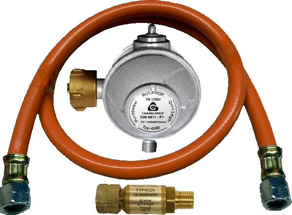 TGO Anschlußgarnitur, Gewerblich Gasflasche 1/4"L 50mbar - grillstarshop.comTGO Anschlußgarnitur, Gewerblich Gasflasche 1/4"L 50mbarTGOgrillstarshop.com