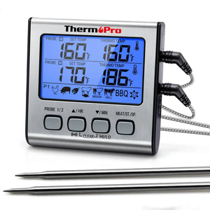 ThermoPro TP17 Kernthermometer, 2 Messfühler - grillstarshop.comThermoPro TP17 Kernthermometer, 2 MessfühlerThermoProgrillstarshop.com