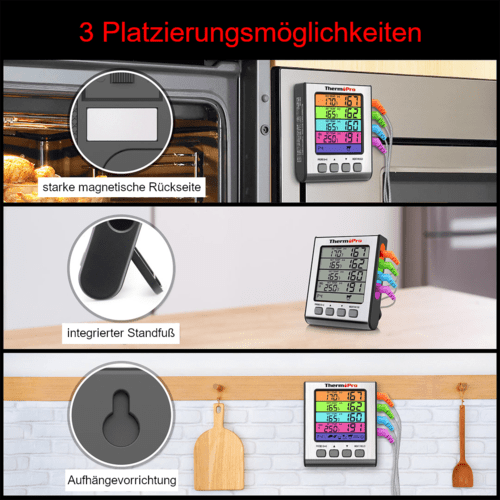 ThermoPro TP17H Kernthermometer, 4 Messfühler - grillstarshop.comThermoPro TP17H Kernthermometer, 4 MessfühlerThermoProgrillstarshop.com