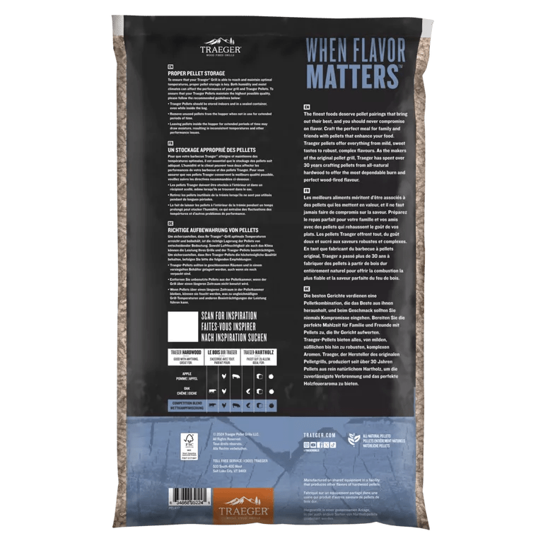 Traeger Pellets, Competition Blend 9kg - grillstarshop.comTraeger Pellets, Competition Blend 9kgTraegergrillstarshop.com