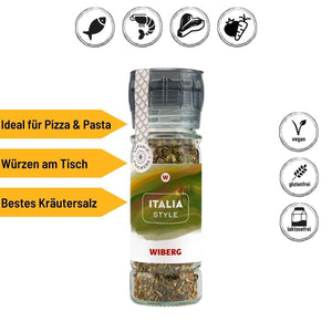 Wiberg Gewürzmühle Italia Style, Kräutersalz, 43g - grillstarshop.comWiberg Gewürzmühle Italia Style, Kräutersalz, 43gWiberggrillstarshop.com