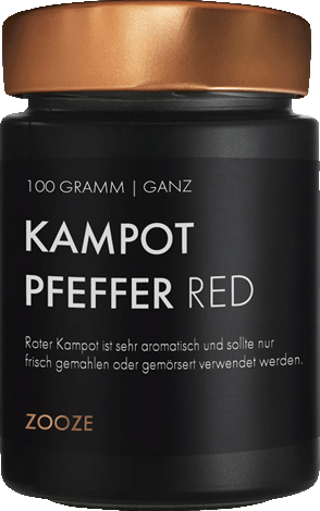 Zooze Kampot Pfeffer rot, 100g - grillstarshop.comZooze Kampot Pfeffer rot, 100gZoozegrillstarshop.com